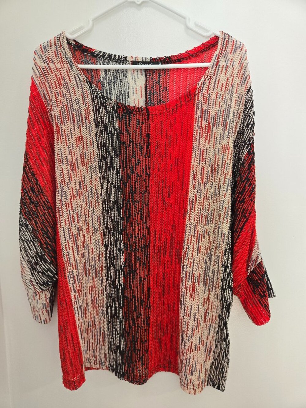 Women's Mesh Top S/M – Multicolor Sheer, Stretch Layer, Bohemian-Papa Vancouver